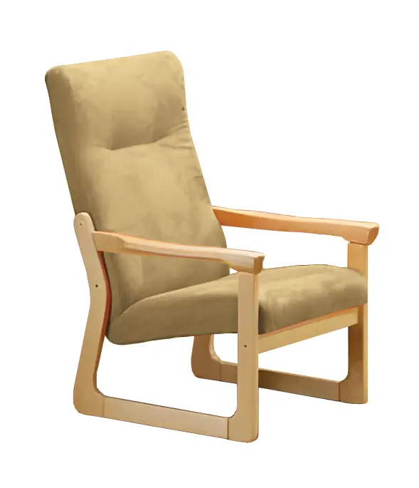 BE - 1 křeslo, koženka ROXA 3.10 - koženka kávová